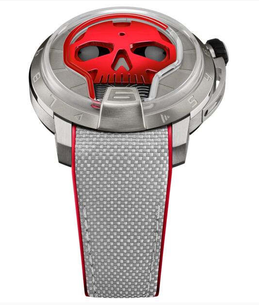 Swiss Luxury Replica HYT Skull 48.8 S48-TT-35-GF-RA watch 2018